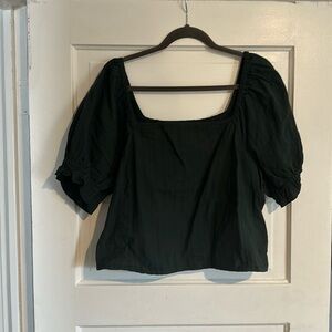 Madewell smocked back puff sleeve top